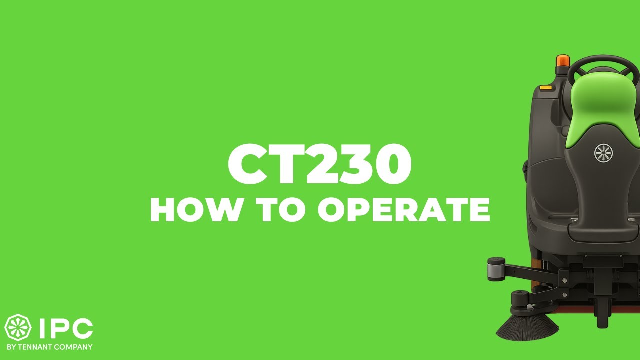 CT230 Ride-On Floor Scrubber | Operation Video | IPC by Tennant Company