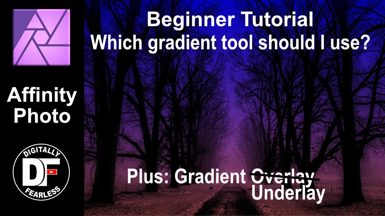 Make your gradient fill live. Affinity Photo tutorial.