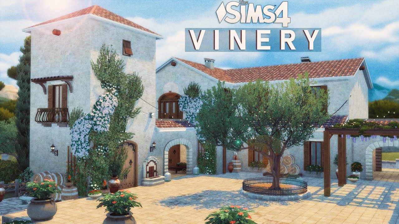 🍇 VINERY |  Interior | Wedding venue (noCC) The Sims 4 | Stop Motion