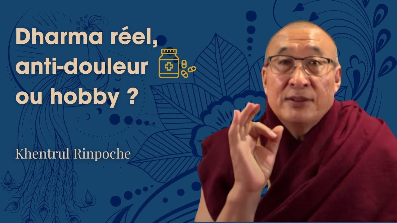 Dharma réel, anti-douleur ou hobby ? | Khentrul Rinpoche