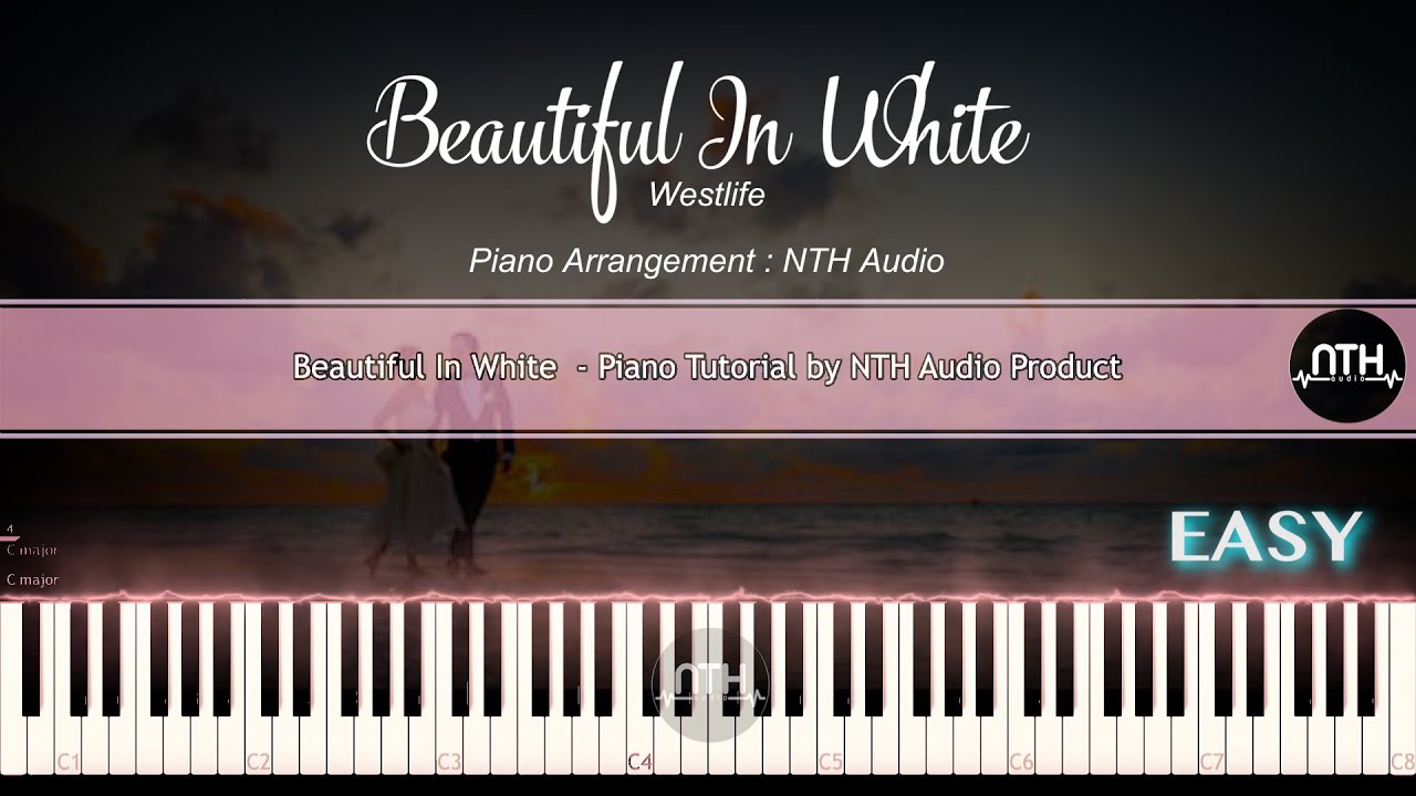 Beautiful in White - Piano Tutorial 2024