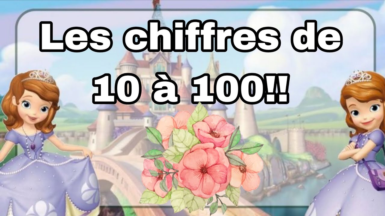 Les chiffres de 10 à 100 en Français!!! Pour enfants!
