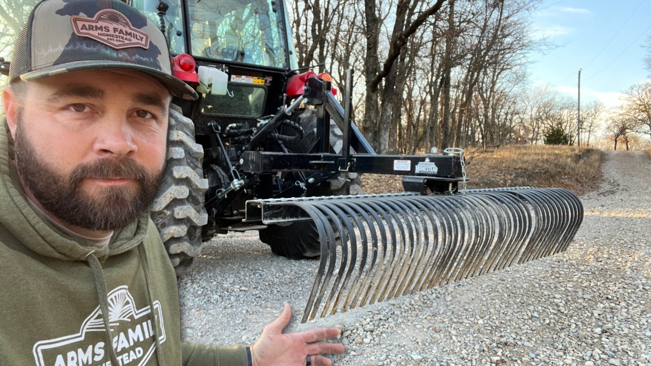 Using a Landscape Rake to Repair My Driveway