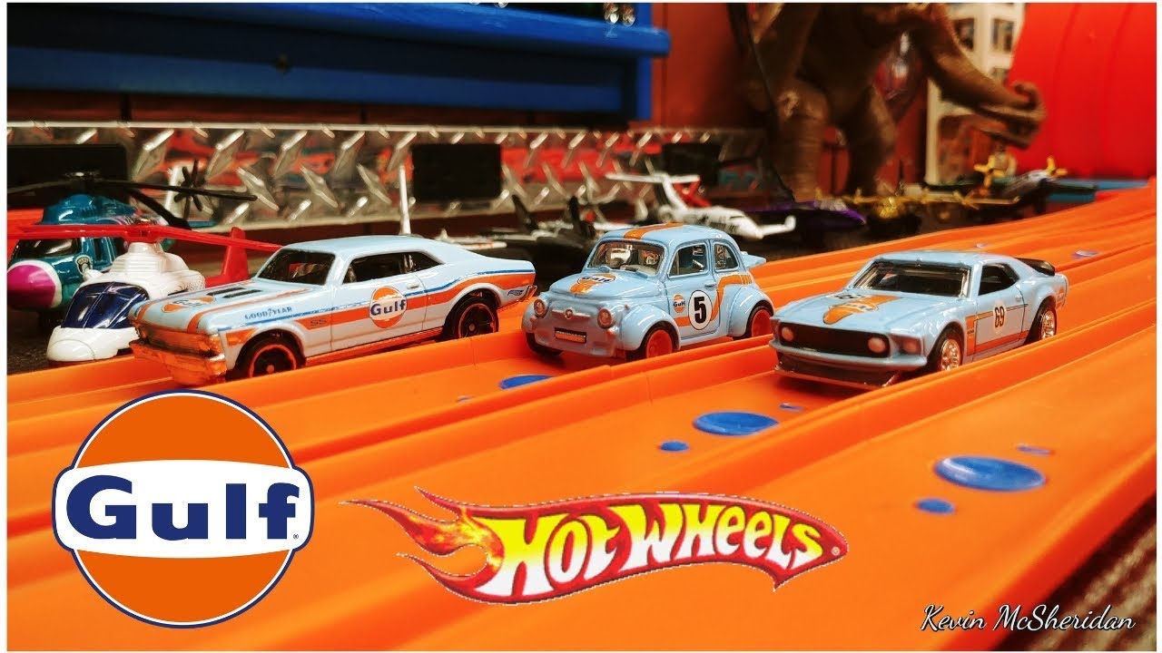 Hot Wheels Gulf 2019 Car culture Mustang,Fiat 500d,Mainline Nova