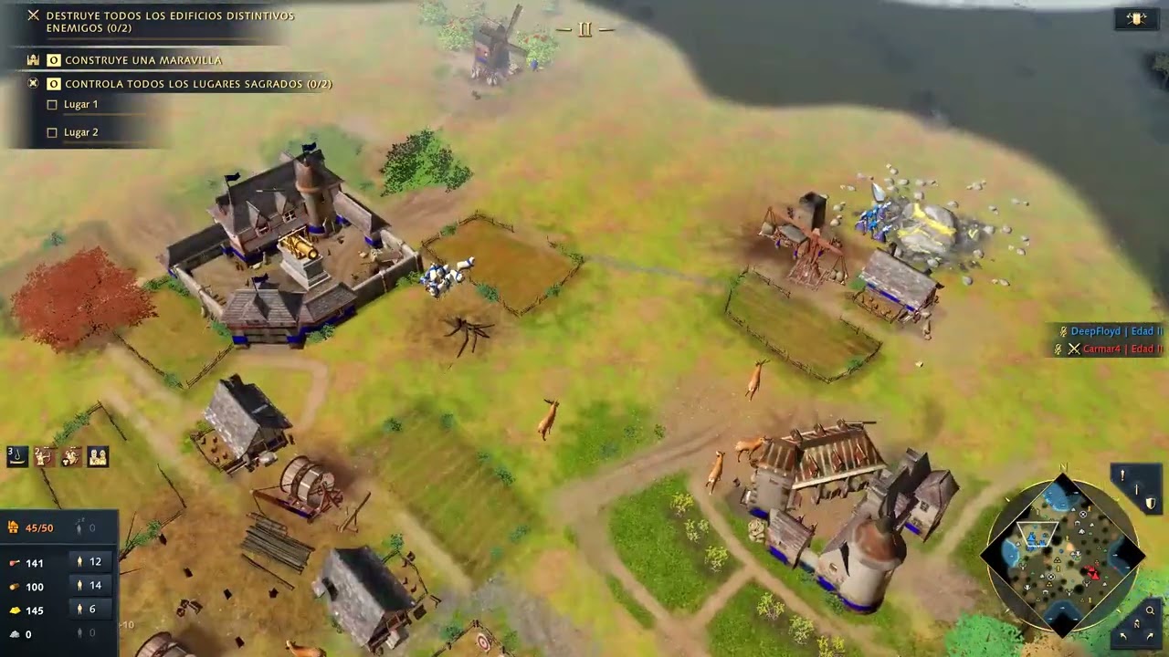 Gu&iacute;a para sobrevivir una partida competitiva en Age of empires 4