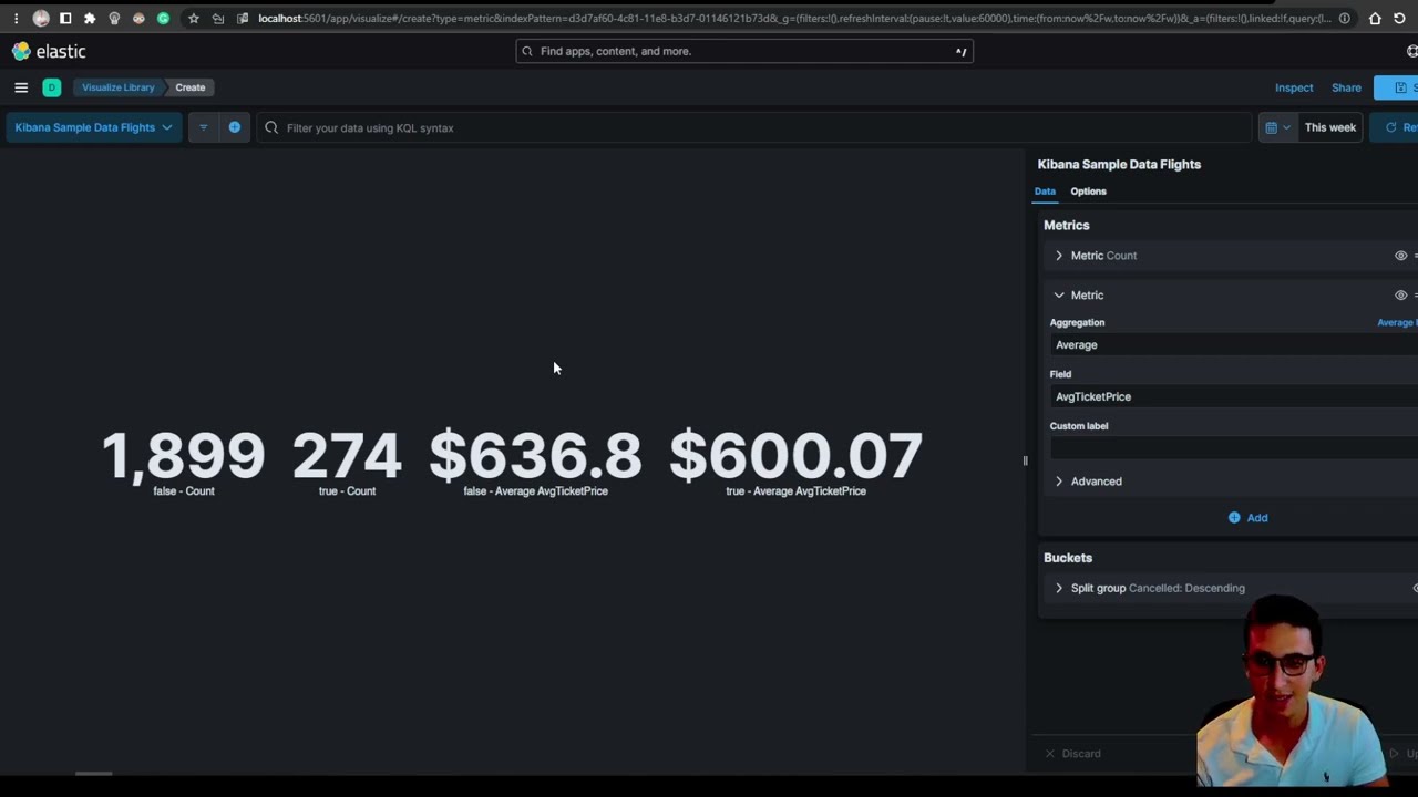 How To Create Metric Graph Using Kibana 8
