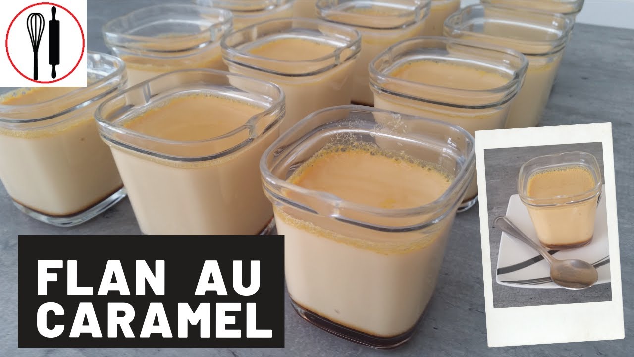 Flan au caramel  &agrave; la yaourti&egrave;re recette facile