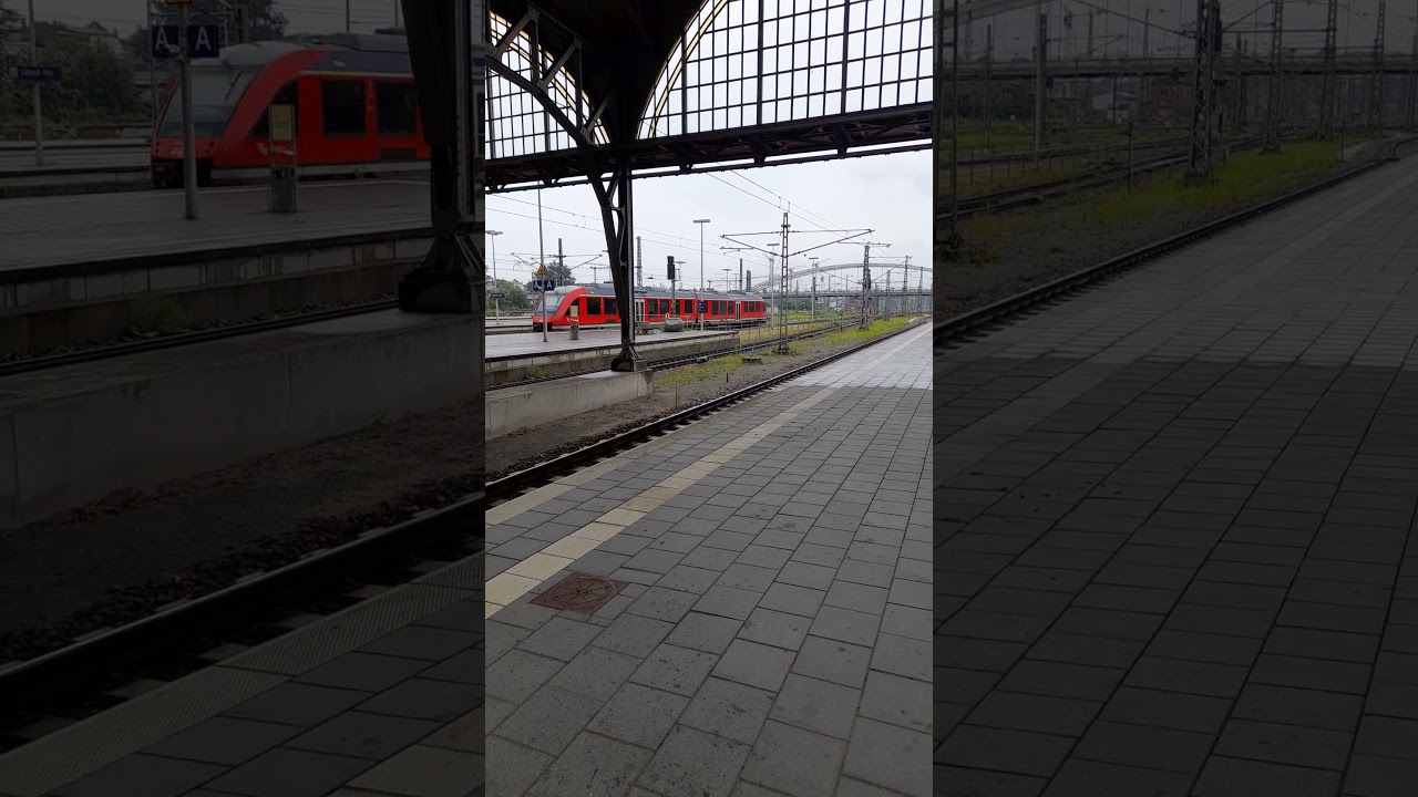 Abstellfahrt einer Br.648 (LINT) von Erixx, in L&uuml;beck Hbf. Mit Br.648 (LINT)