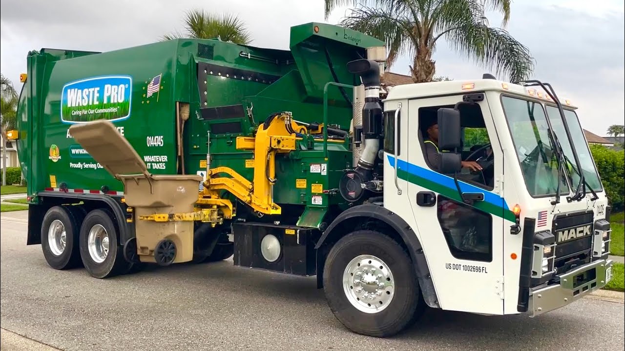 Waste Pro Lid-Fippin Mack LR Bridgeport Ranger Garbage Truck
