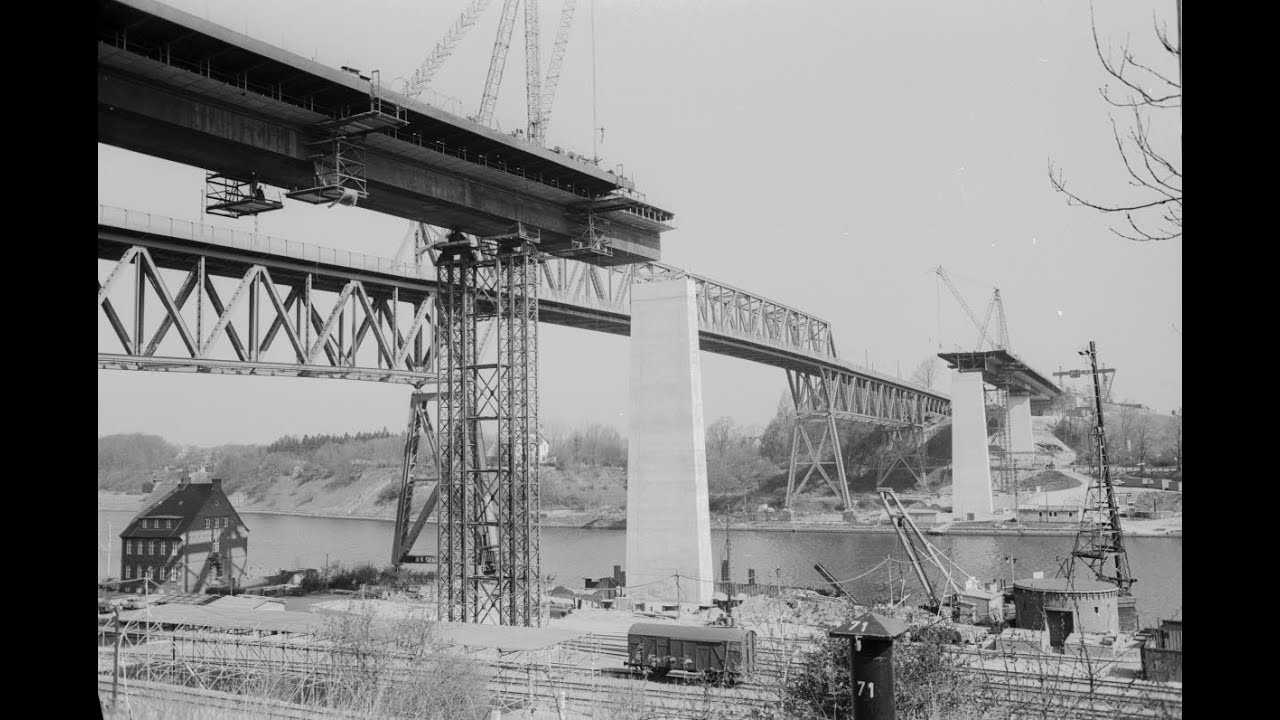 Kiel ● Holtenauer Hochbrücken - Anbau & Eröffnung Olympiabrücke (2. Brücke) 1969-1972