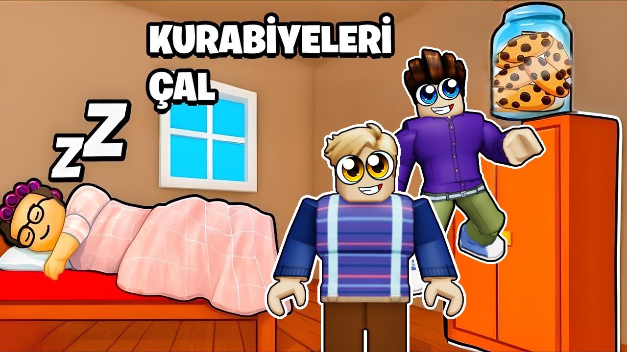 Çılgın Büyükannenin Kurabiyelerini Çaldık! - Roblox Steal Cookies