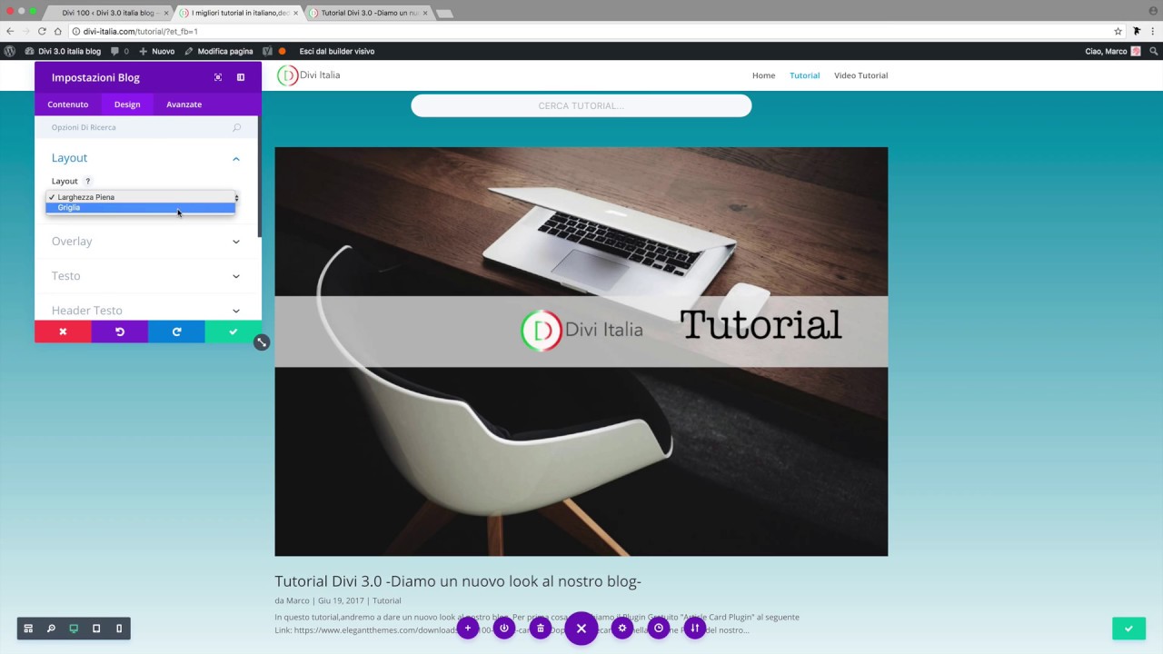 tutorial DIVI 3 0   Diamo un nuovo look al nostro blog