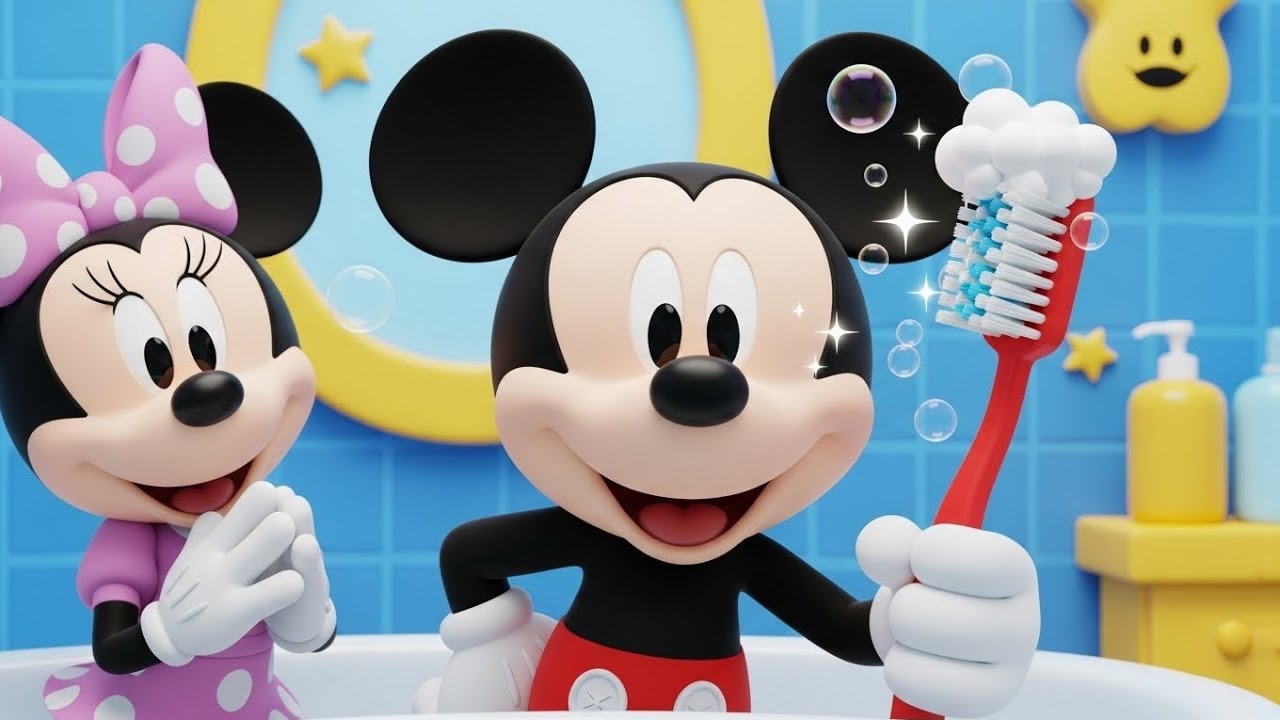Mickey Mouse Brush Your Teeth 🦷 | Fun Kids Learning Cartoon | Healthy Habits for Children