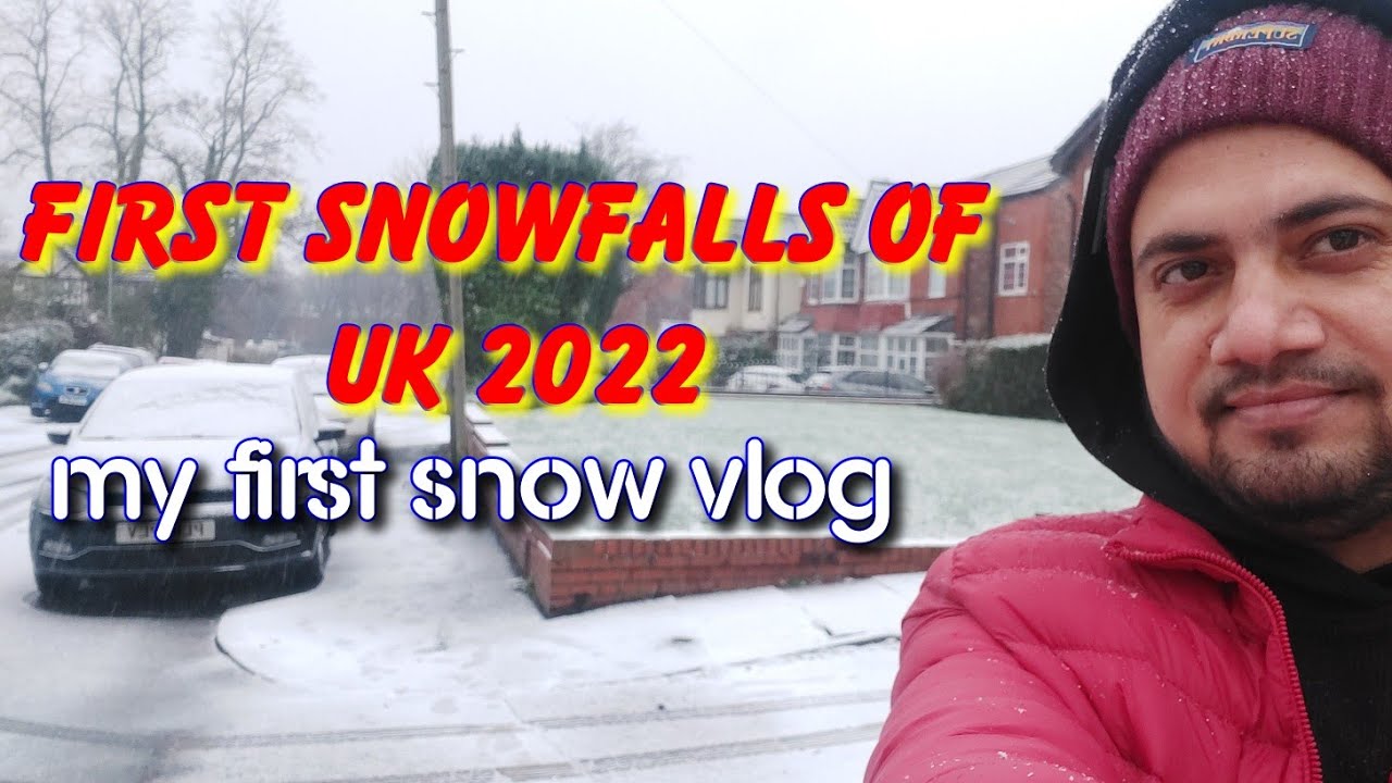 Snowfall UK | My first Snow Vlog 2022 | Snowing heavily in England | Calling Snow UK | Winter vibes