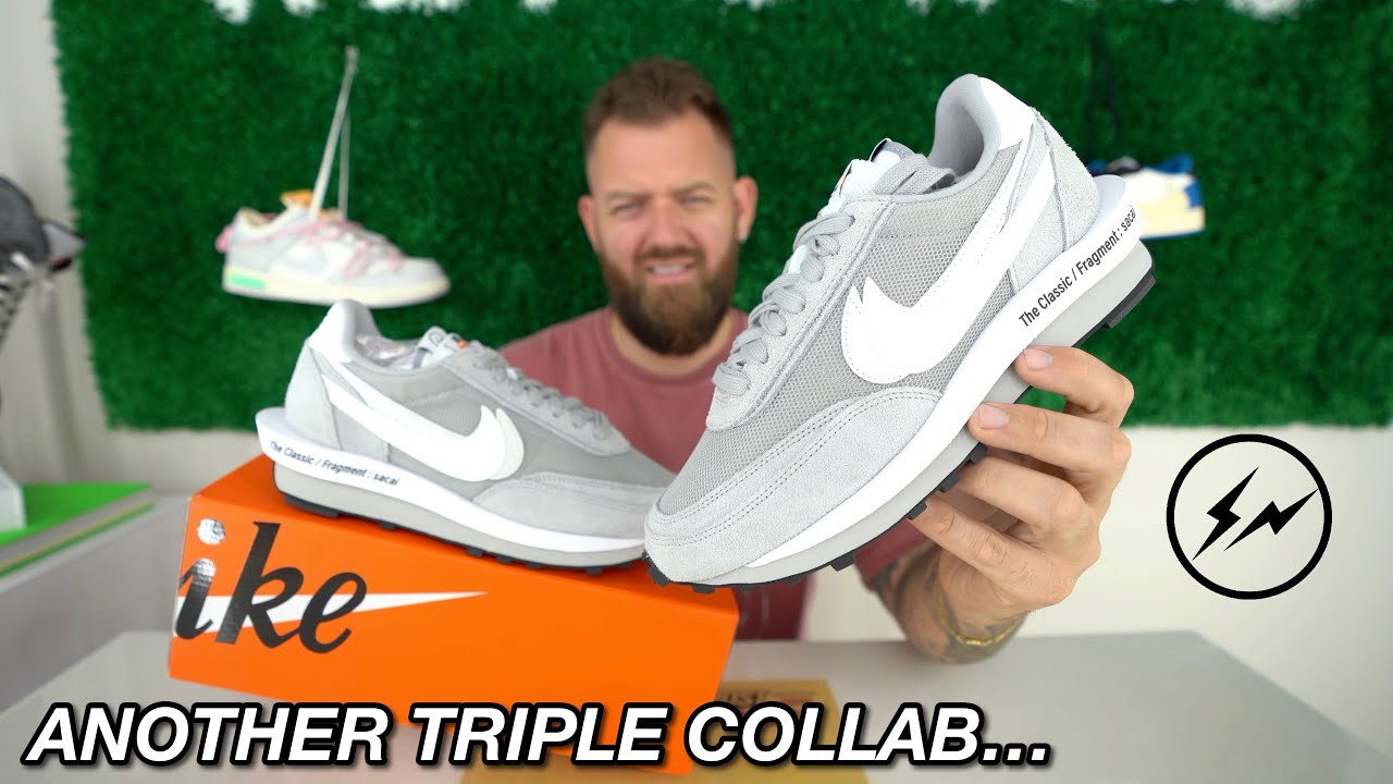 sacai x Fragment Nike LDWaffle Light Smoke Grey Review