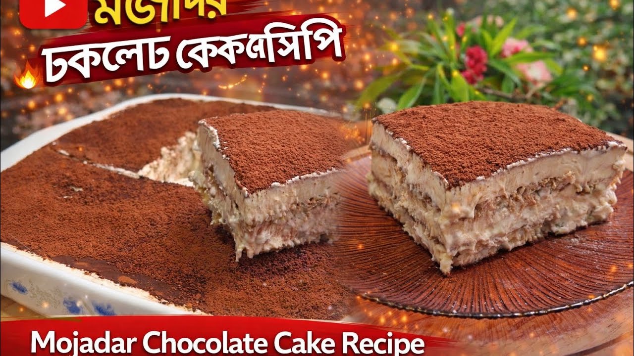 মজাদার চকলেট কেক রেসিপি। | Mojadar Chocolate Cake Recipe | 