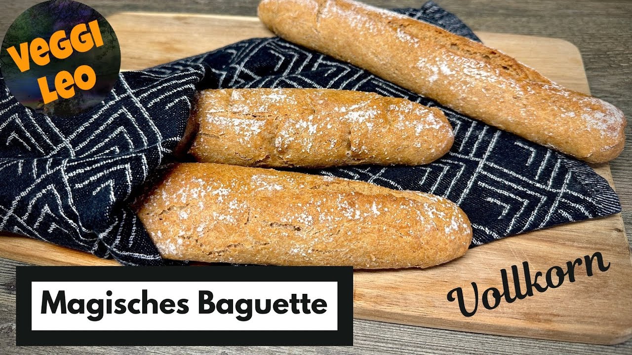 Magisches Blitz Vollkorn Baguette | ohne Kneten