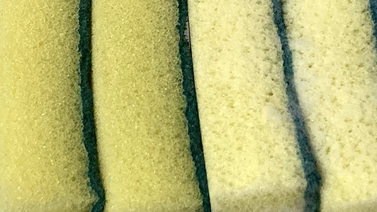 Asmr damp&soapy kitchen sponges ripping