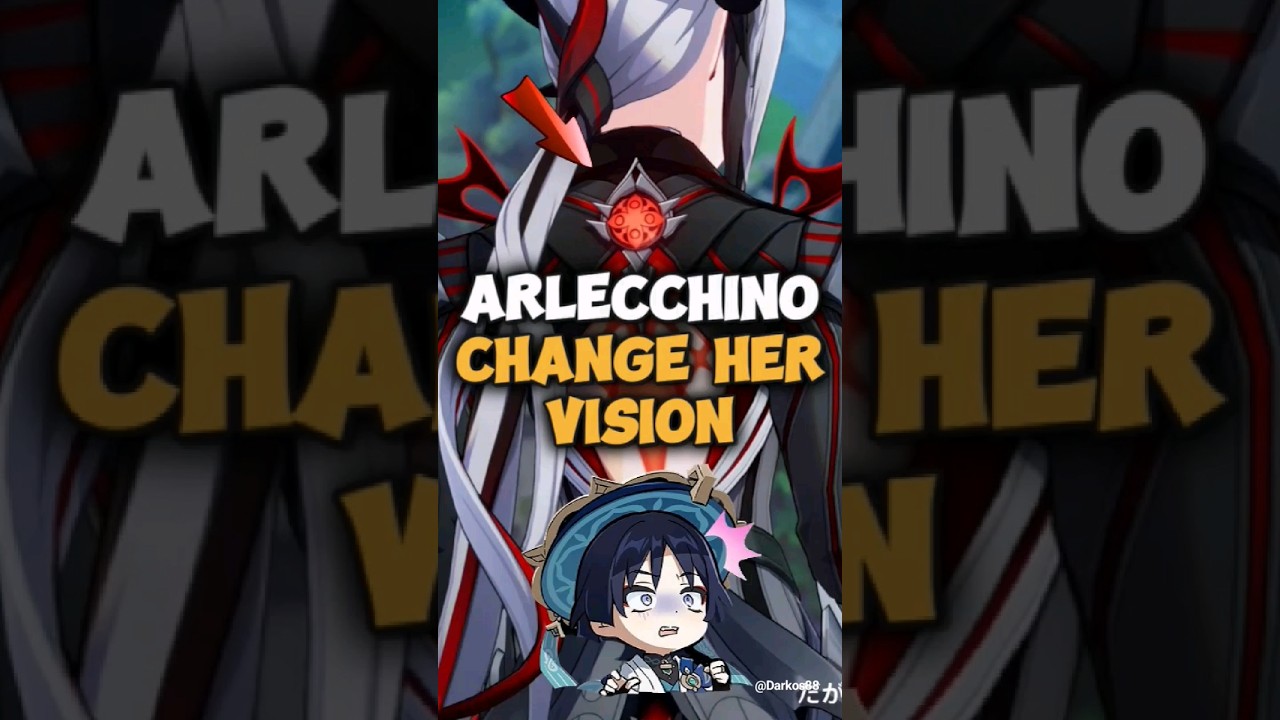 Arlecchino switch her pyro vision during boss fight - Genshin Impact #genshinimpact #arlecchino