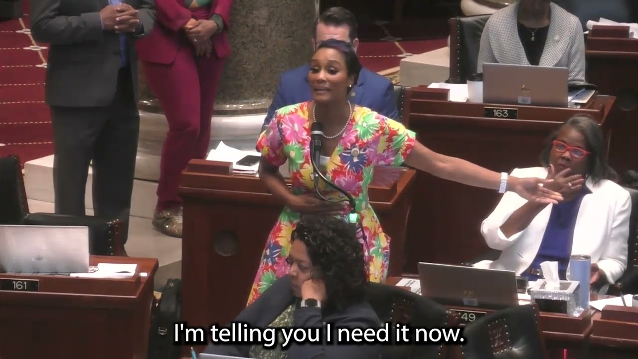 Democrat Raychel Proudie scolds Republicans for faux benevolence