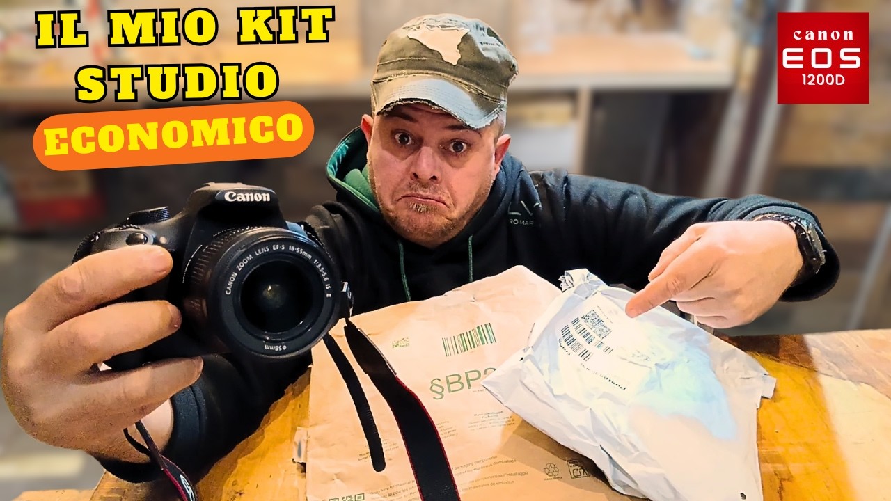 Ho costruito uno STUDIO YOUTUBE PRO con POCHI SOLDI? 😱 (Canon 1200D + Accessori)