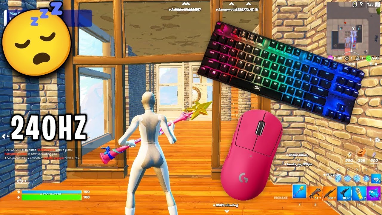 HyperX Alloy Origins Core ASMR Chill🤩 Satisfying Gameplay Keyboard Fortnite 240 FPS Smooth
