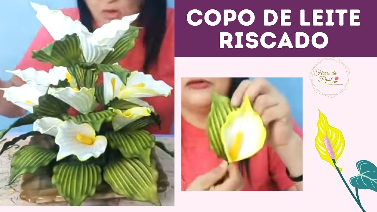 COPO DE LEITE RISCADO - ARRANJO REDONDO