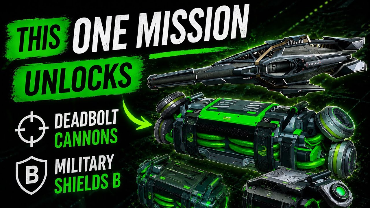 This ONE Mission Unlocks Deadbolt Cannons & Military Shields B Blueprints! -  Star Citizen 4.8