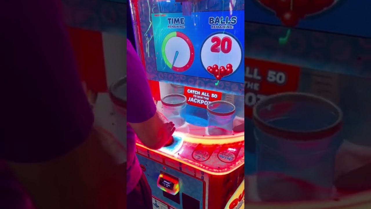 Get all 50 balls in the buckets to win the jackpot. Have you beat Quik Drop? #arcade
