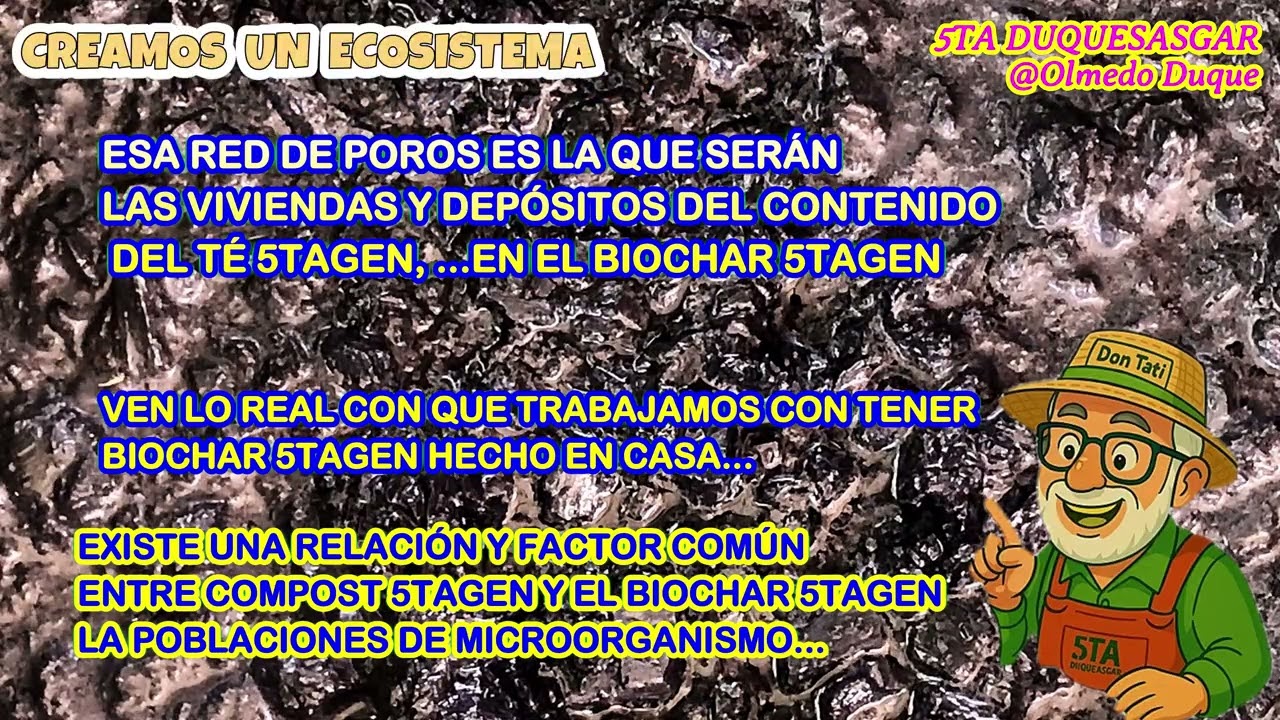 Biochar 5tagen ecosistema que se integra y acopla a cualquier suelo para potenciarlo. P. 168