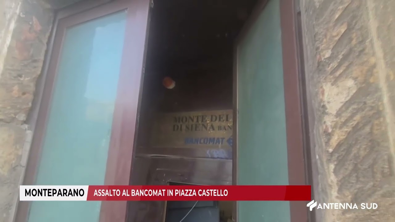 14 MARZO 2026   MONTEPARANO    ASSALTO AL BANCOMAT IN PIAZZA CASTELLO