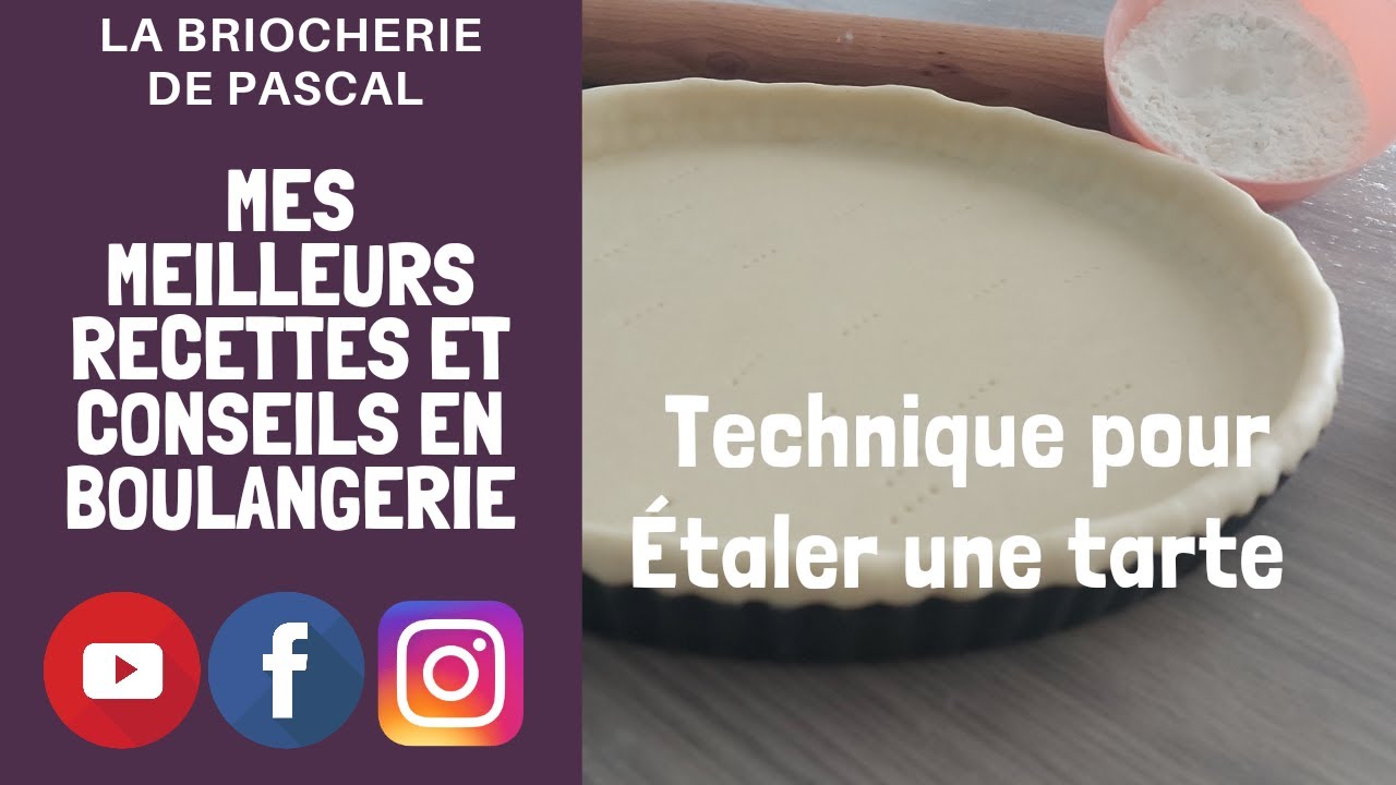 Technique pour étaler une tarte