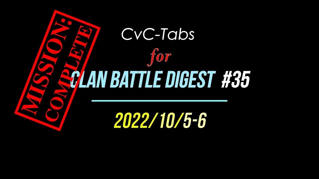 📊 CVC-Tables for ⚔️Digest #35 of Clan Battle - Angry Birds 2 AB2 - 2022/10/5-6