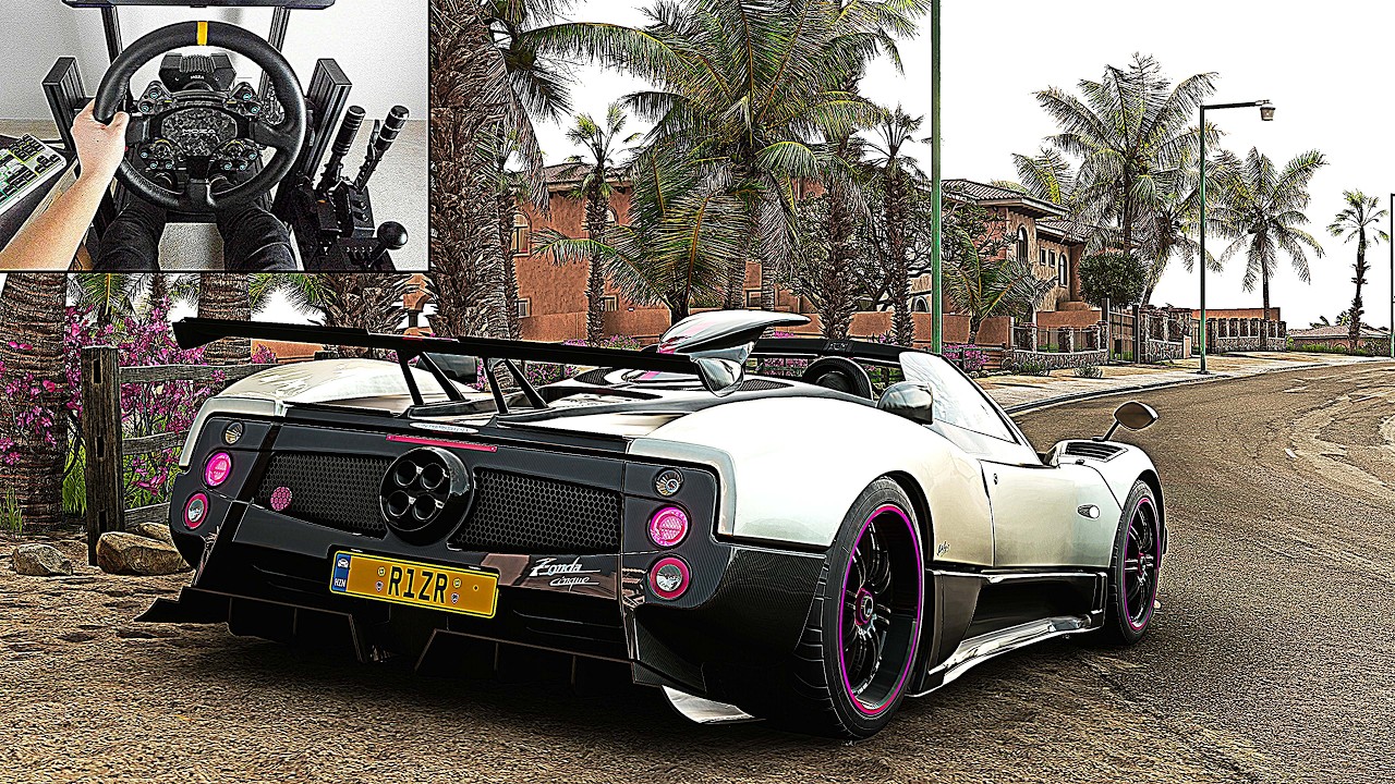Pagani Zonda Cinque - Forza Horizon 5 | Steering Wheel Gameplay
