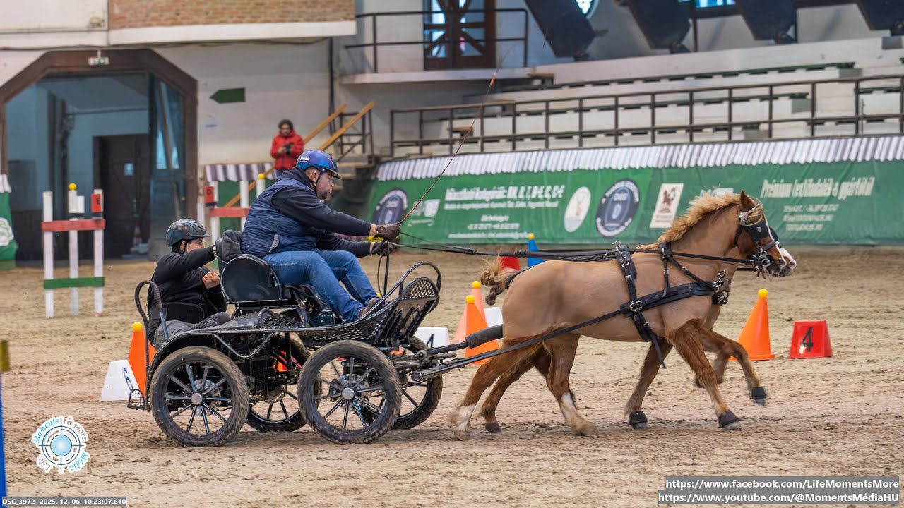 N&eacute;meth Zolt&aacute;n I. fordul&oacute;, fedeles fogathajt&aacute;s |  Indoor Obstacle Driving Dec 2025