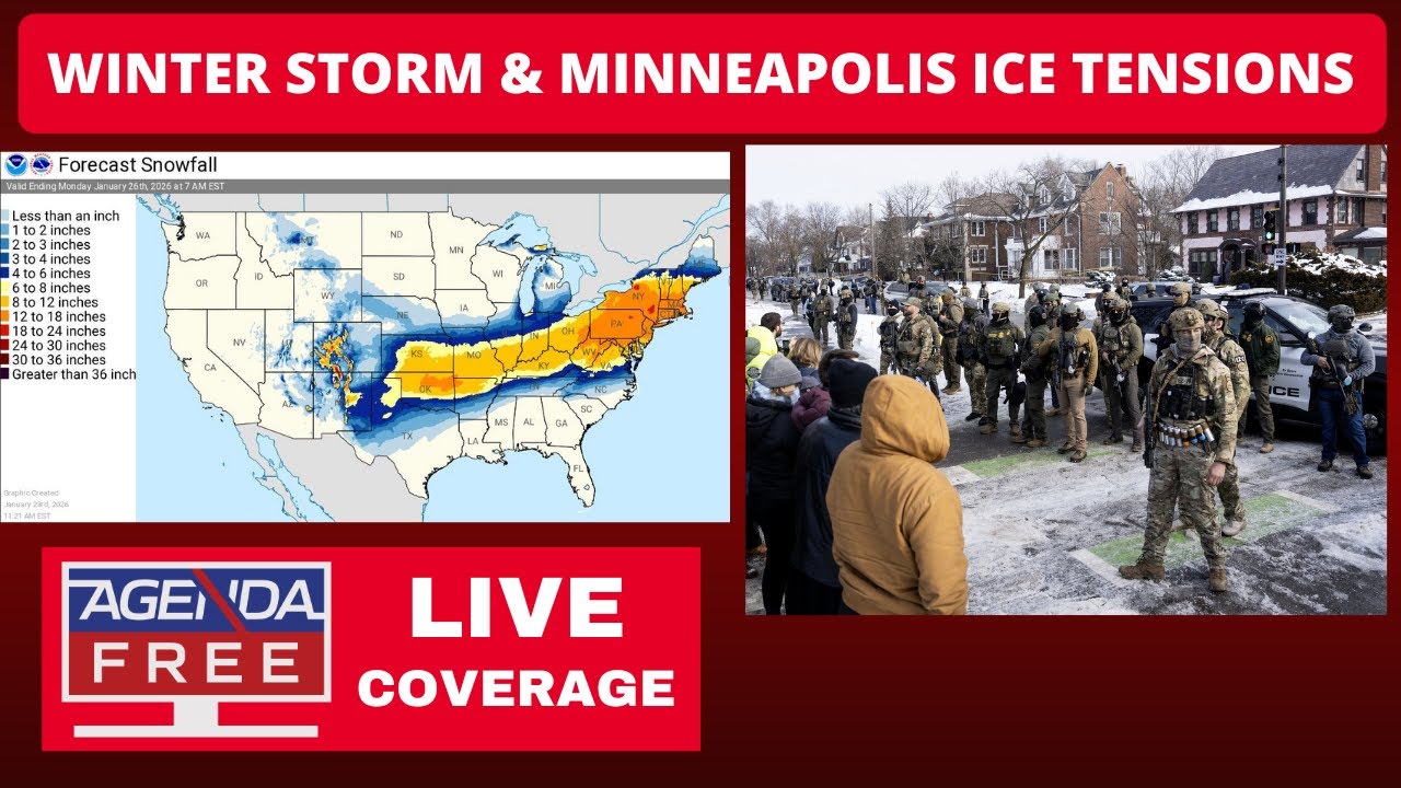 Winter Storm, Minneapolis ICE Tensions & More - LIVE Updates & Breaking News Coverage