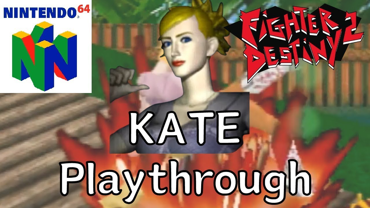 Fighter Destiny 2 (Nintendo 64) - KATE Playthrough [Crazy Difficulty]