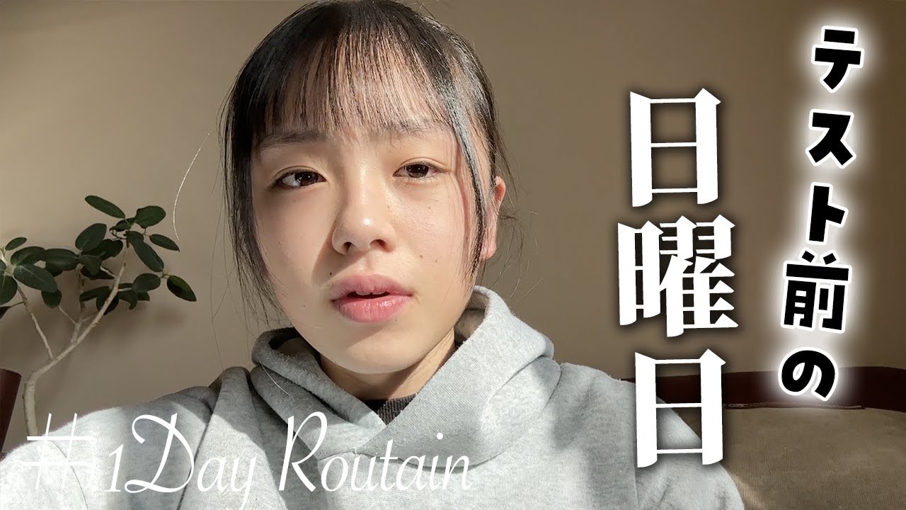 【1日ルーティン】中3勝負のテスト前の日曜日♪テスト勉強何時間した？