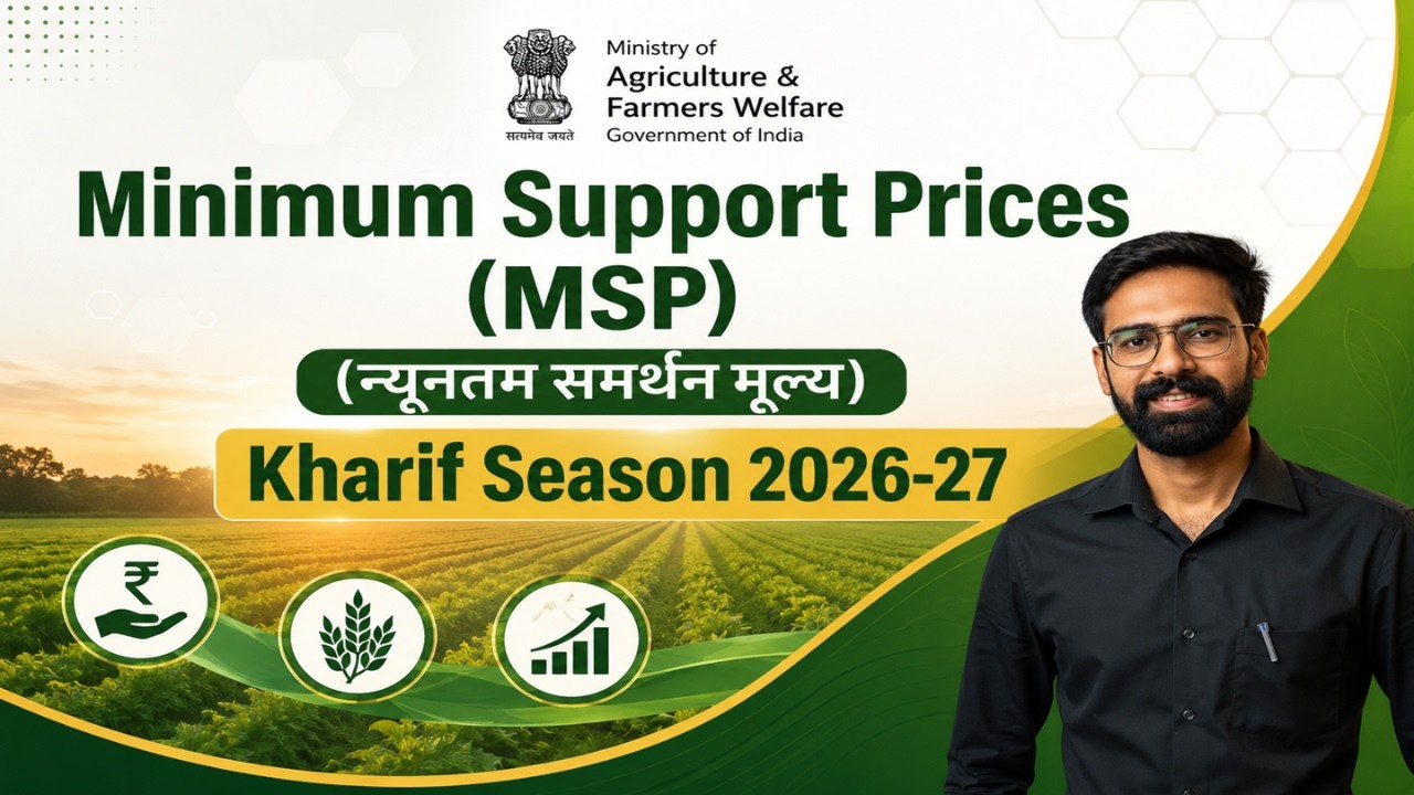 Minimum Support Prices for Kharif Crops for Marketing Season 2026-27 | #MSP Reality Vs Govt Claim?