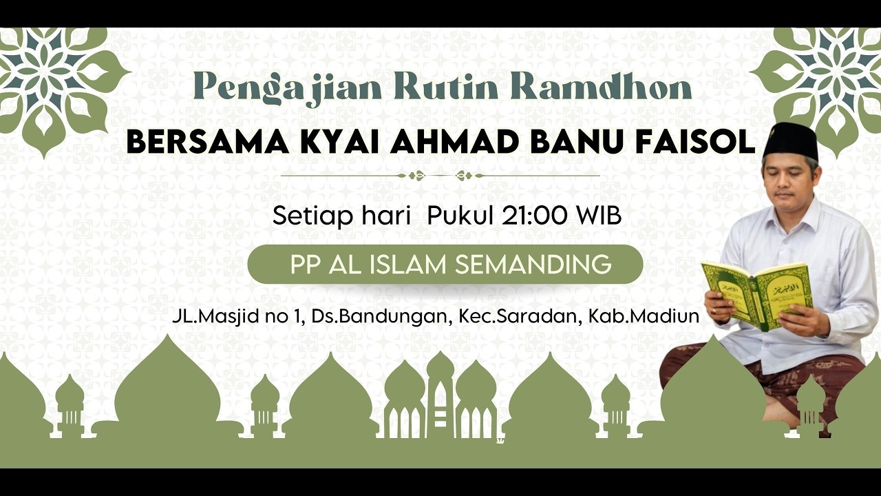 Pengaosan Kitab Ibriz Juz 7 Bersama Kyai Ahmad Banu Faisol