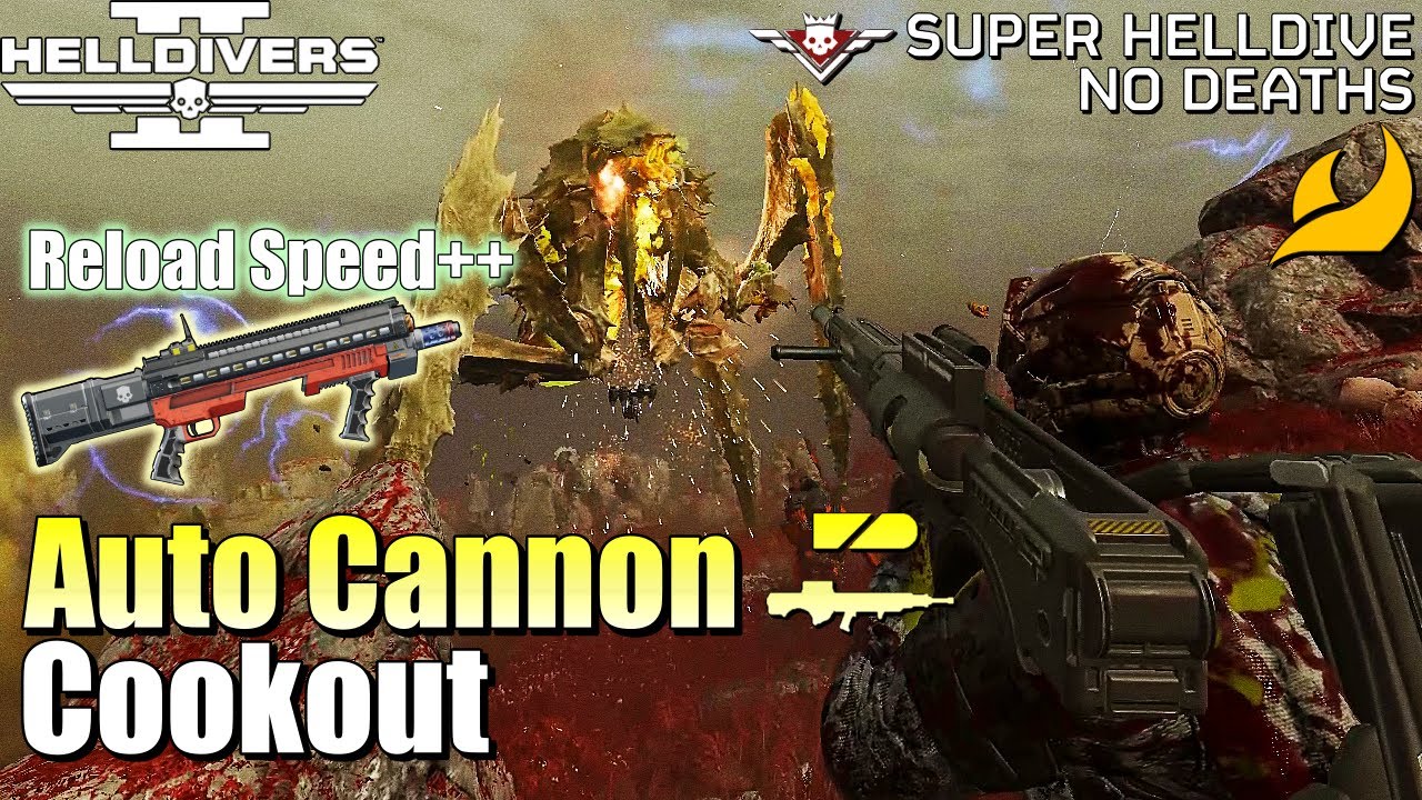 Helldivers 2 - Cookout & Autocannon Loadout Gameplay(No commentary, Max difficulty, No deaths)