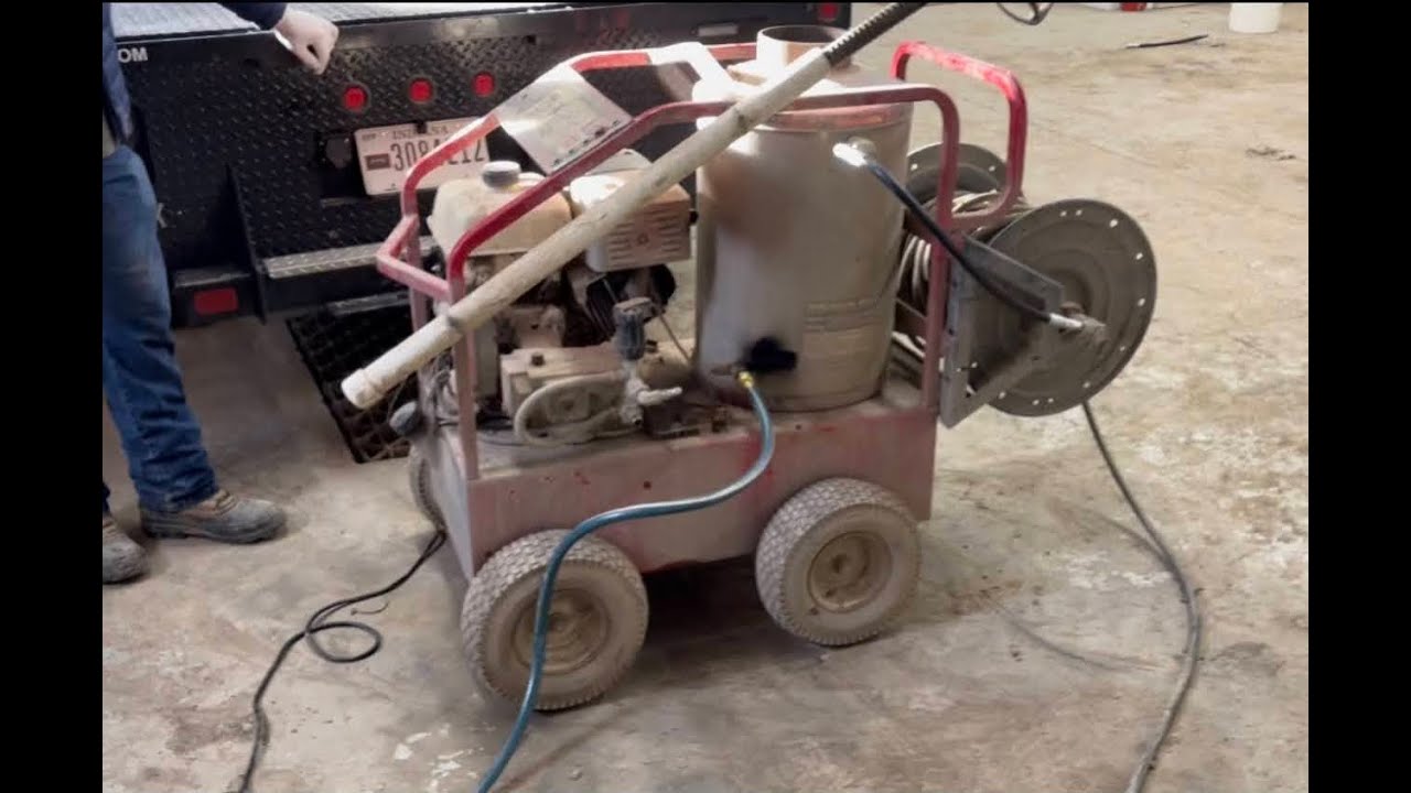 Cleaning Coils with Muriatic Acid on Magnum 4000 Hot Power Washer