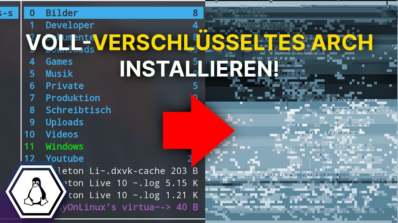 Vollverschlüsseltes Arch installieren! | #Linux #Arch