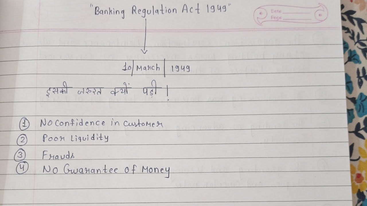 Banking Regulation Act 1949, Main Provision Of Banking Regulation Act 1949, define sec 5(b), sec 6,