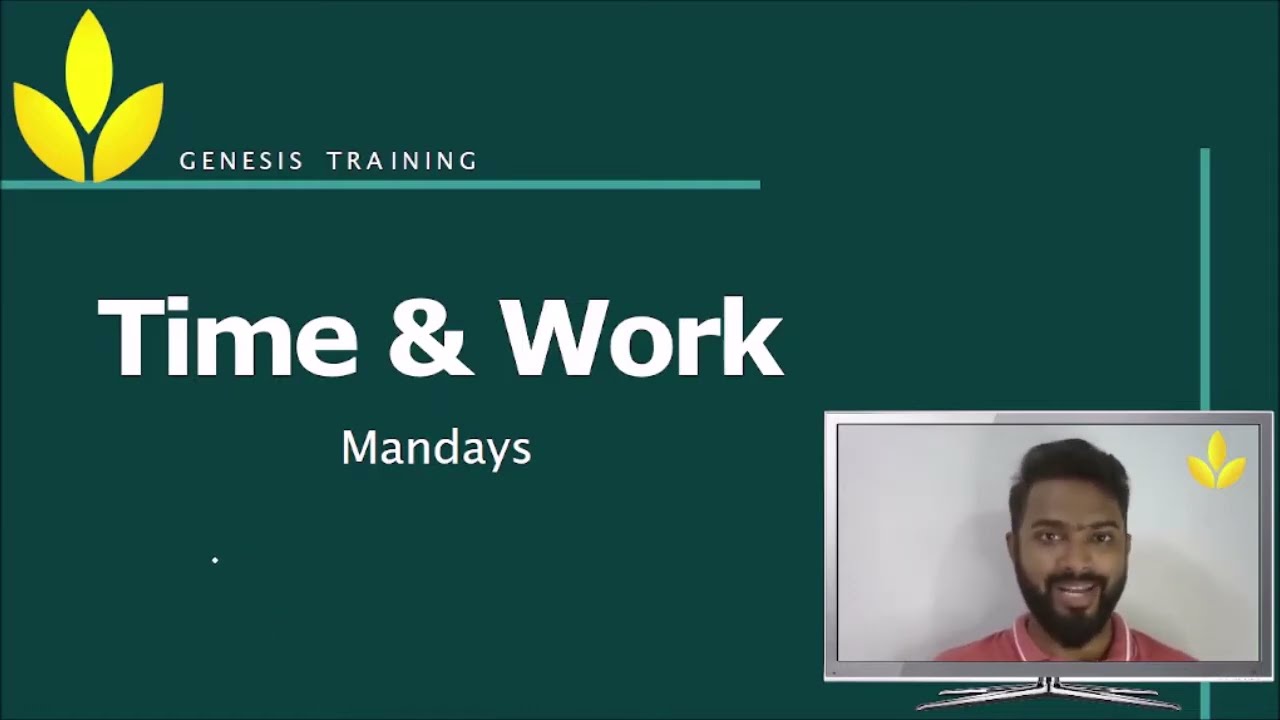 Time & Work - Man days  #Aptitude #placement