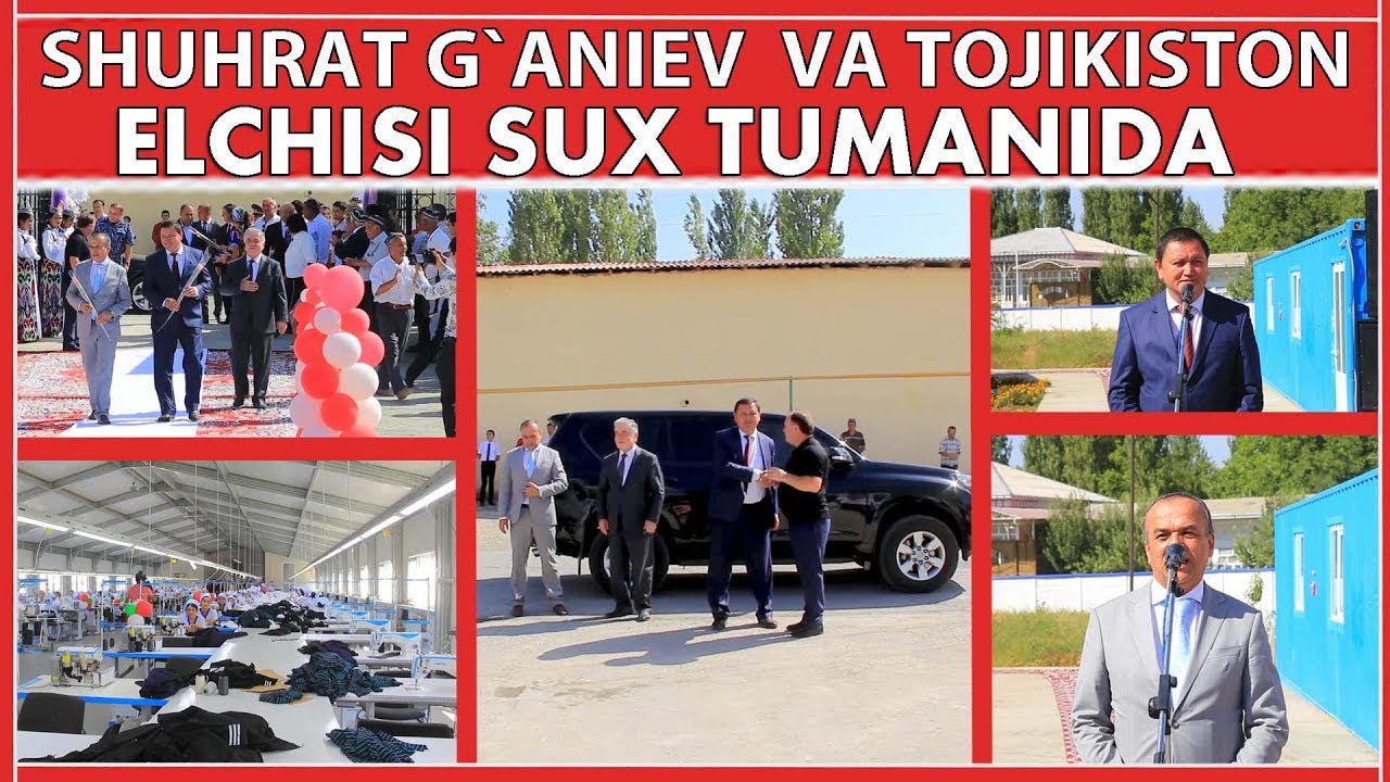 Вилоят Хокими Шухрат Ғаниев Сух Туманига ташриф буюрди тикувчилик сехини очилиш маросимида  катнашди