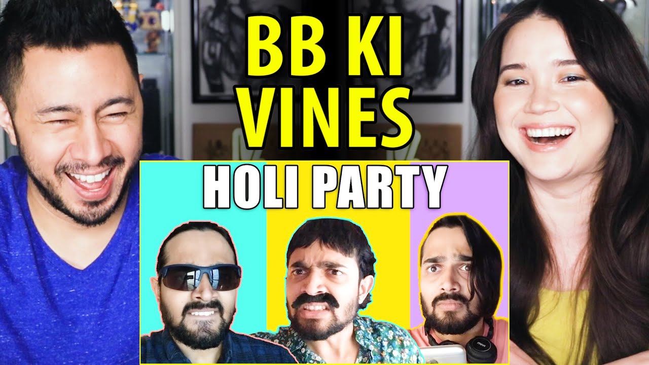 BB KI VINES | Holi Party | Reaction by Jaby Koay & Achara Kirk!