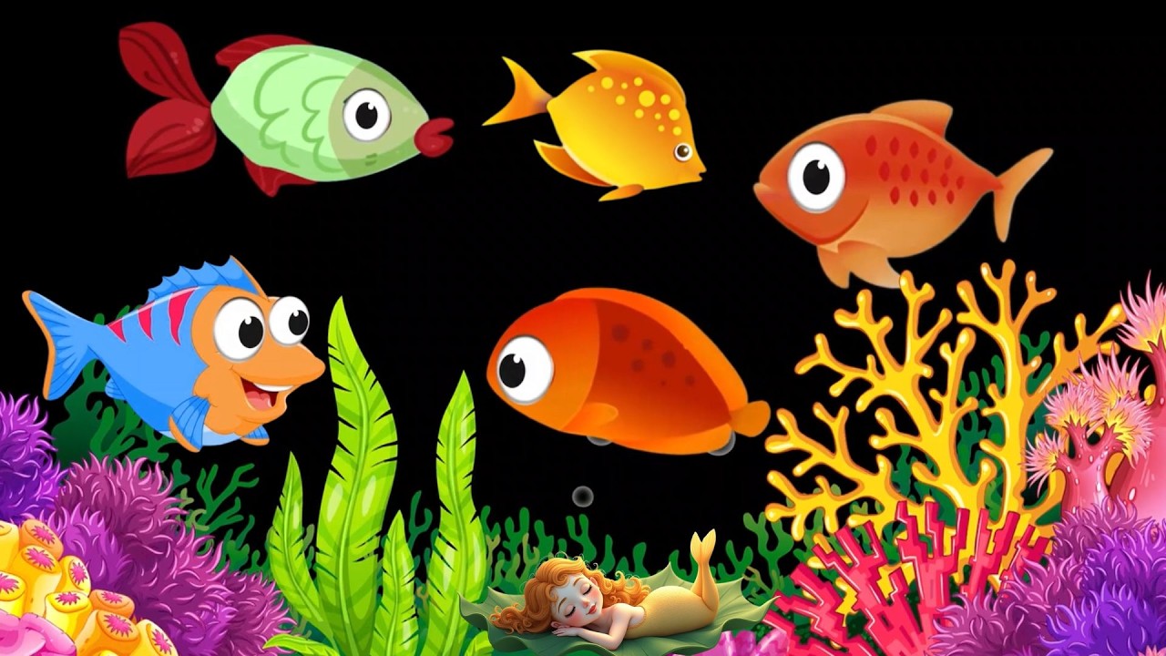 Calming Undersea Animation Baby Lullaby 🐟 Soothing fishes 🐟 Baby sleep music #229