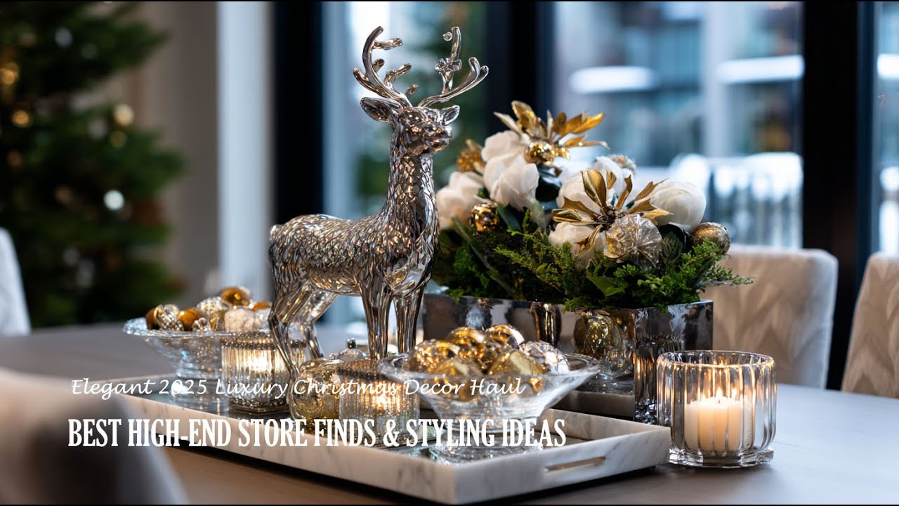 Элегантный и роскошный рождественский декор 2025 года | Лучшие находки и идеи для стильного дизай...