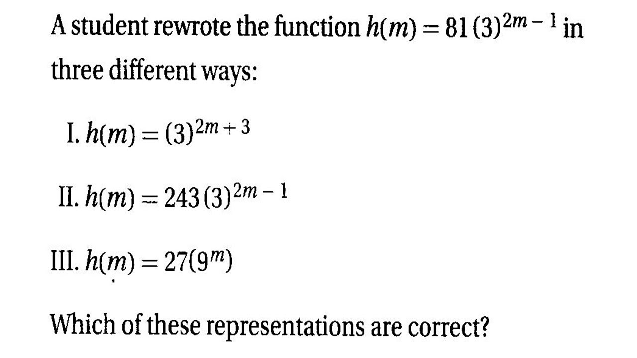 SAT Prep Geometry & Trigonometry 6 Practice Test2 Q17